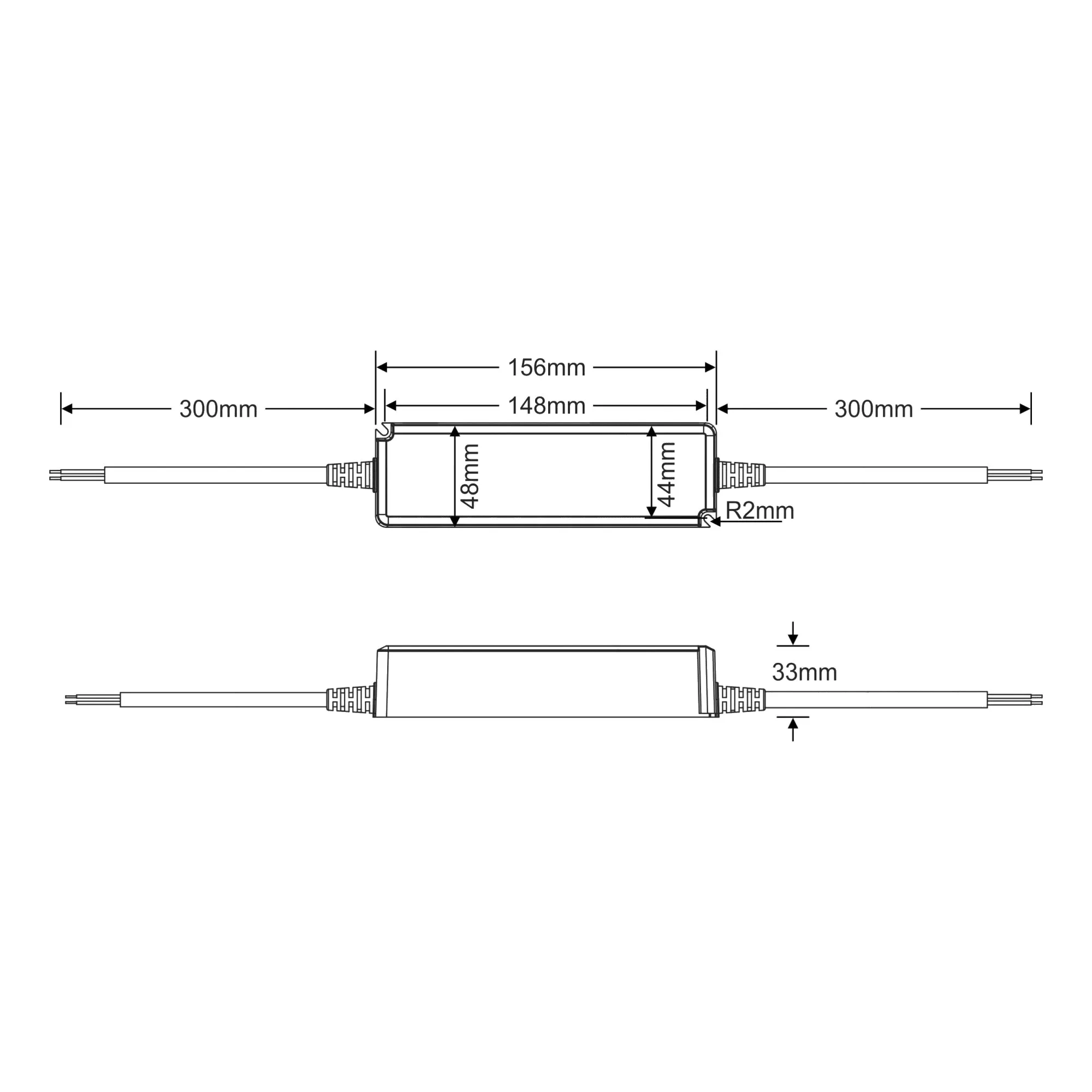 90W Constant Voltage Non-Dimmable LED Driver 24VDC IP65 SPF90-24A  Snappy SPF